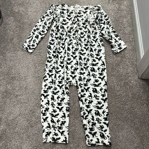 Kate Quinn Dragons Frilly Buttondown Jumpsuit